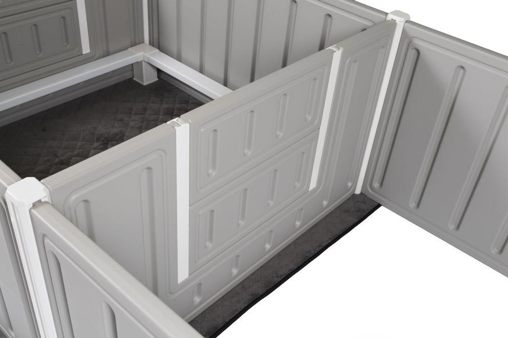 Artemis Whelping Box Plus with Step Rail- 22" High - 80"x40"