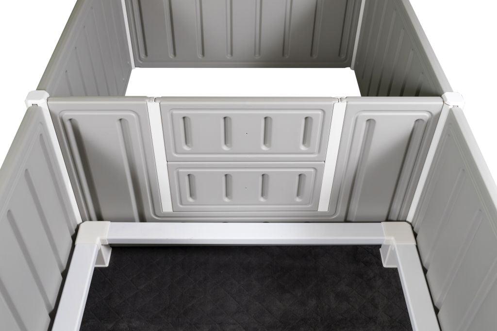 Artemis Whelping Box Plus with Step Rail- 22" High - 80"x40"