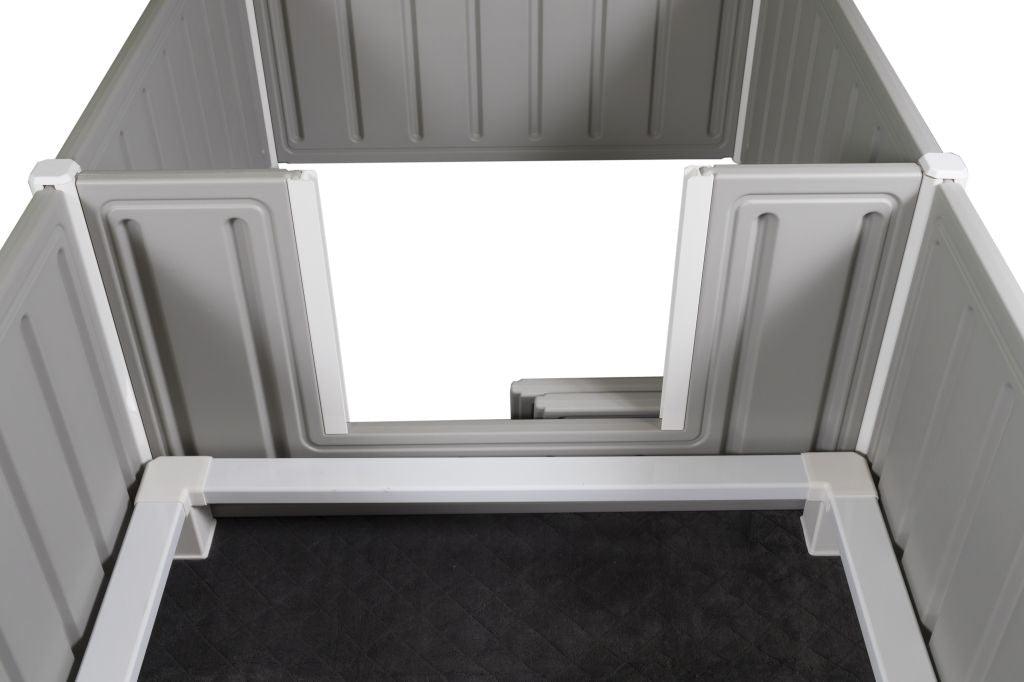 Artemis Whelping Box Plus with Step Rail- 22" High - 80"x40"