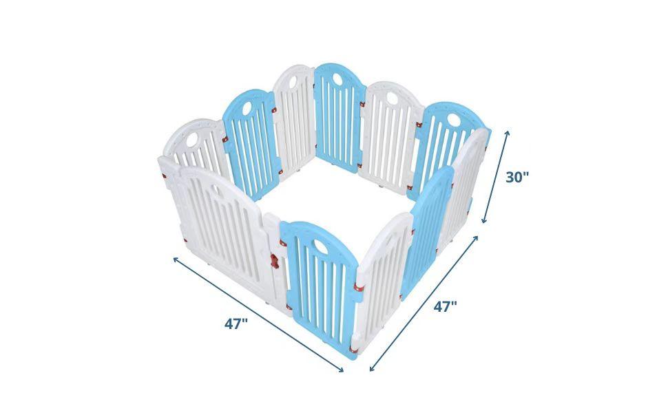 30" High Playpen - Blue&White - Artemis Whelping