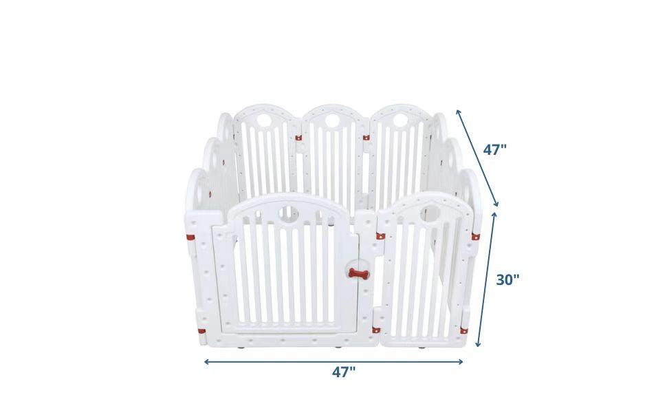 30" High Playpen - White - Artemis Whelping