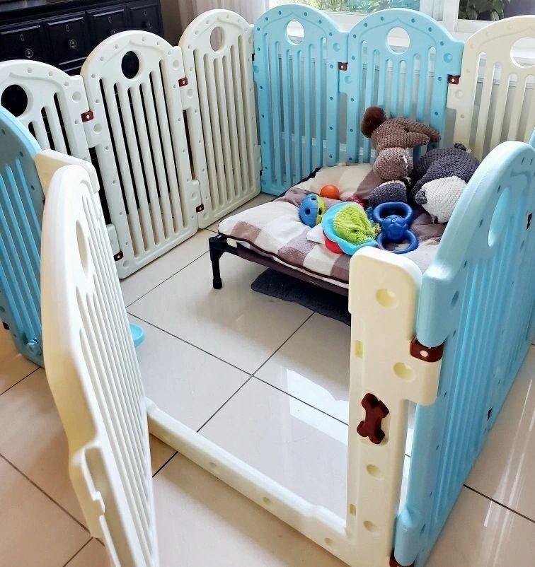 30" High Playpen - Blue&White - Artemis Whelping