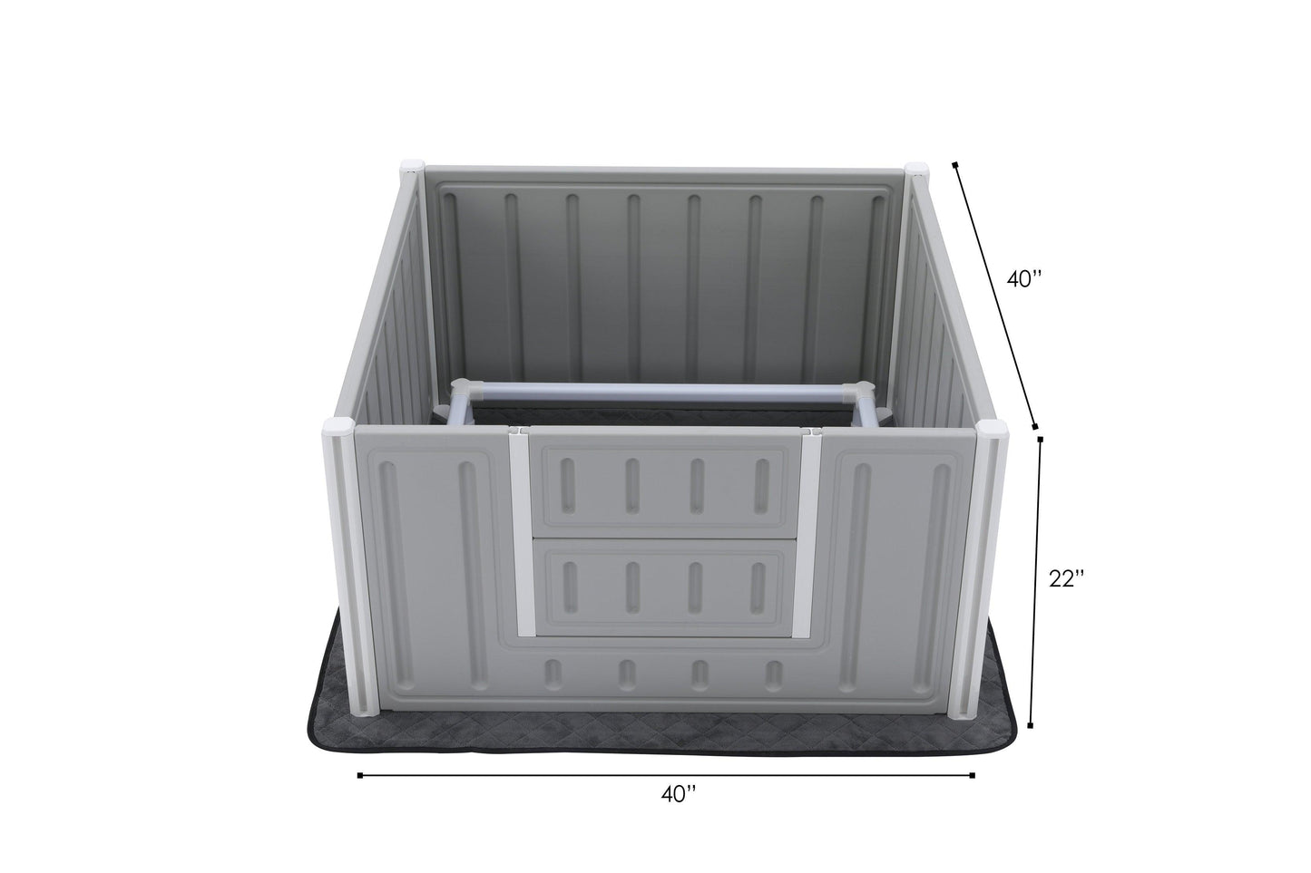 Artemis Whelping Box Standard - 22" High - 40"x40" - Artemis Whelping